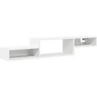 vidaXL Wand gemonteerd TV Kast Muurmontage Wit 150 x 28 x 26 cm