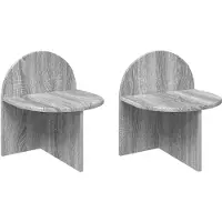 vidaXL Nachtkastje 2 pcs Grijs sonoma 40 x 35,5 x 45,5 cm