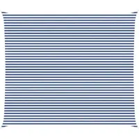 vidaXL Zonneschaduw Blauw en Wit 7 x 6 m 100% Polyester Oxford