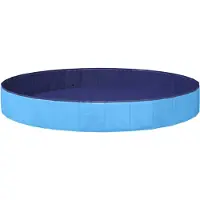 vidaXL Honden zwembad Ø300 x 38 cm Dik PVC Blauw