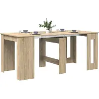 vidaXL Eettafel 180 x 85 x 75 cm Bewerkt hout Sonoma Eiken Rechthoekig