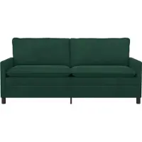 vidaXL Bank Donkergroen 196 x 81 x 87,5 cm Fluweel