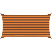 vidaXL Zonneschaduw Oranje en Bruin 4 x 2 m 100% Polyester Oxford