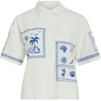 Vila Blouse 'VIKam' donkerblauw / wit