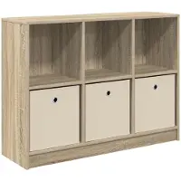 vidaXL Dressoir met lade Sonoma Eik 102 x 32 x 73,5 cm