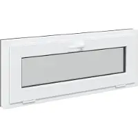 vidaXL Kelderraam RISOR 110 x 40 cm PVC en Glas Antracietkleurig