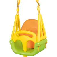 John beluga Baby- en kinderschommel Swingolino 3 in 1 groen/geel