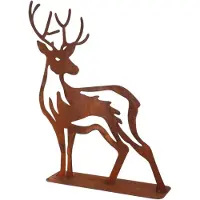 Esschert Design Roest Hert H47cm Bruin bruin Metaal Decoratief