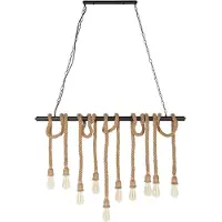 Invicta Hanglamp SEVEN SEAS II 120cm voor 10 lampen abaca - 39315