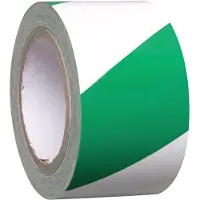 Moravia vloermarkering tape gestreept groen/wit 33 m x 5 cm (lxb)