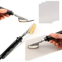 Rosfix Soldeerbout Strijkijzer Set - Gladmaker voor Plastic met 3 Roestvrijstalen Netten 20x15cm