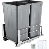 Vevor Uitschuifbare Afvalbak (50 Qt x2)