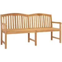 vidaXL Handgemaakte rozenbank, 150 x 60 x 90 cm, massief teakhout, naturel