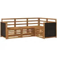 vidaXL Buiten bank set 4 st Polyester