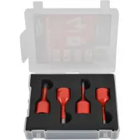 AWTOOLS AW47305 - Diamanten Kernboor Set - Voor Gres en Graniet - 6mm, 8mm, 10mm - Inclusief Aluminium Koffer