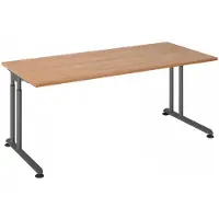 Hjh OFFICE PRO ZENO 19 G | 180x80 - 180 x 80 Tafelhoogte I In hoogte verstelbaar Walnoot/Grafiet
