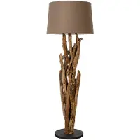 Invicta Staande lamp WILD NATURE 150 cm teakhout zonder lampenkap - 42004-1