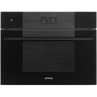Smeg Steam100 Pro Galileo Oven Oven , Linea, 45 cm, Combi-stoom, Zwart, A++, Vapor Clean