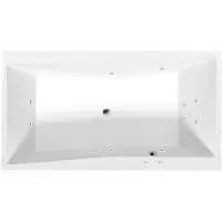 Polysan Quest Whirlpoolbad, 190x100x49cm, Active Hydro, chroom