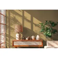 A.S. Création LICHT GLANZEND GEMÊLEERD BEHANG | Textiellook - Geel - Cuba II