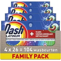 Dash 4x Wasmiddelcapsules 4in1 Pods +extra Vlekverwijdering Color 26 Stuks