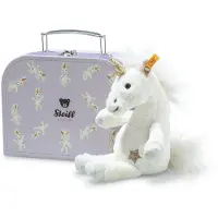 Steiff Eenhoorn Unica, 20 cm, met koffer, modelnummer 708015