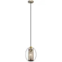Kichler LED Hanglamp Asher II | 1X E27 Max 60W | Dimbaar | Antique Pewter