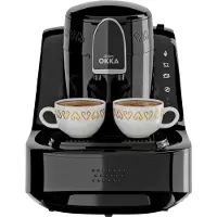 Arzum OKKA ELIT Mokka-koffieautomaat Zwart, Chroom Capaciteit koppen: 2 One Touch
