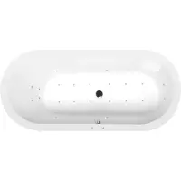 Polysan Astra O whirlpoolbad, 165x75x48cm, Active Hydro-Air, chroom