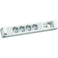 Bachmann CONI 4xCEE7/3 1xUSB A/C 22W 1xCM 0,2m GST18 RAL9010