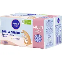 Nivea BABY CHUSTECZKI NAWILŻANE SOFT&CREAM 4X57 SZT.