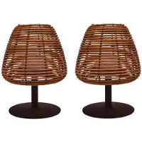 Lumisky Set van 2 draadloze tafellampen H25CM BOHEME