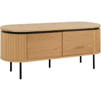 Invicta TV-bord ATELIER 120 cm naturel eikenhoutlook met zwarte poten - 47449