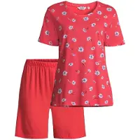 Hajo Rode dames shortama Madelief | Maat 48/50