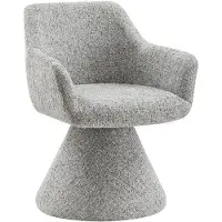 Invicta Draaistoel AMBIENTO 180° met armleuningen, chenille stof, grijs, automatische terugkeerfunctie - 47790