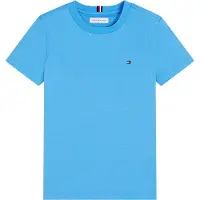 Tommy Hilfiger T-shirt blauw Jongens Katoen Ronde hals Effen - maat 152