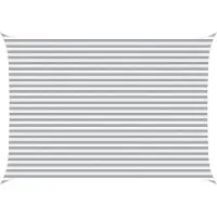 vidaXL Zonneschaduw Lichtgrijs en wit 5 × 3,5 m 100% Polyester Oxford