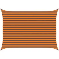 vidaXL Zonneschaduw Oranje en Bruin 3,5 x 2,5 m 100% Polyester Oxford