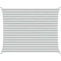 vidaXL Zonneschaduw Lichtgrijs en wit 4,5 x 3,5 m