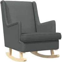 vidaXL Schommelstoel Donkergrijs 62 x 80 x 85 cm Stof