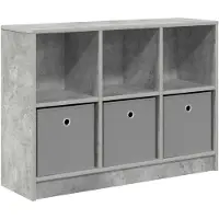 vidaXL Dressoir Beton Grijs 88,5 x 27,5 x 63,5 cm