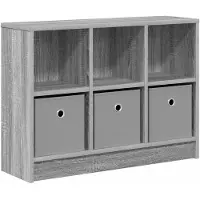 vidaXL Dressoir met lade Grijs Sonoma 73,5 x 22,5 x 53,5 cm