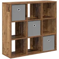 vidaXL Dressoir met lade Oudhout 73,5 x 24 x 69,5 cm