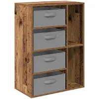 vidaXL Dressoir Oud hout 60 x 33,5 x 84 cm