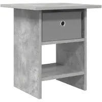 vidaXL Nachtkastje Beton Grijs 41 x 40 x 45 cm Bewerkt hout