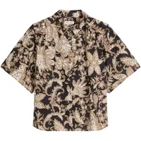 Marc O'Polo Blouse camel / lichtbeige / zwart