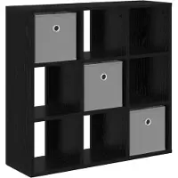 vidaXL Dressoir Zwart Eiken 73,5 x 24 x 69,5 cm