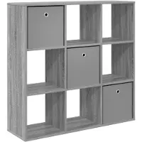 vidaXL Dressoir met lade Grijs Sonoma 102 x 31 x 99,5 cm
