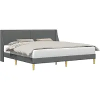 vidaXL Bedframe Effen met hoofdeinde verbindingplaat