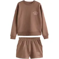 Next Huispak chocoladebruin / rosa